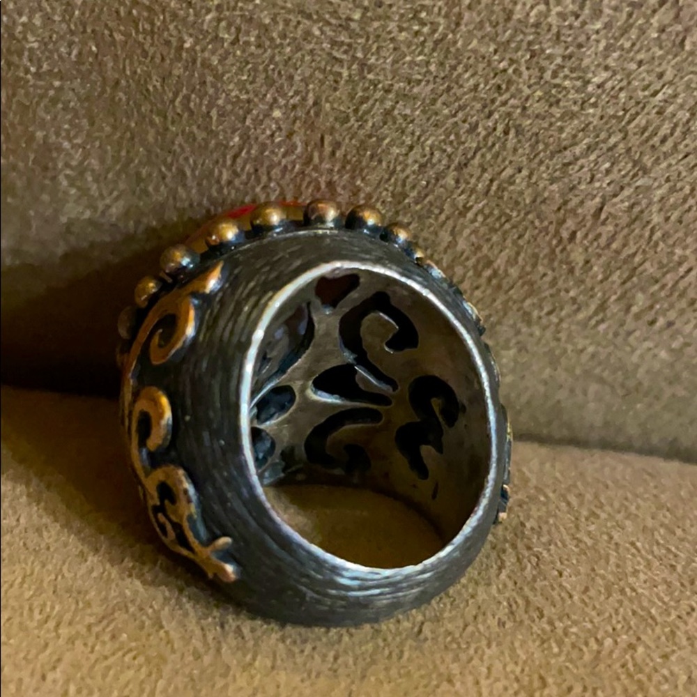 Knockout Red Statement Ring - Picture 7 of 8